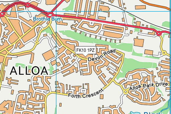 FK10 1PZ map - OS VectorMap District (Ordnance Survey) FK10 1PZ map - OS VectorMap District (Ordnance Survey)