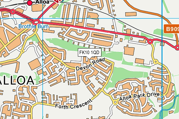 FK10 1QD map - OS VectorMap District (Ordnance Survey) FK10 1QD map - OS VectorMap District (Ordnance Survey)
