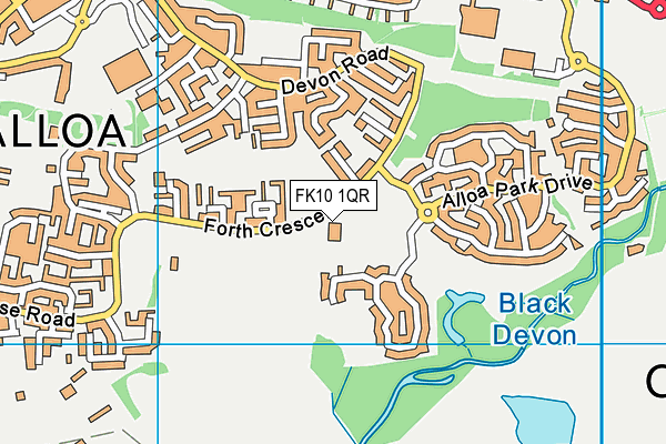 FK10 1QR map - OS VectorMap District (Ordnance Survey) FK10 1QR map - OS VectorMap District (Ordnance Survey)
