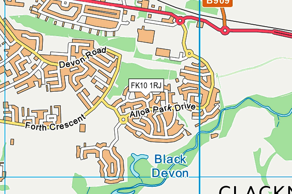 FK10 1RJ map - OS VectorMap District (Ordnance Survey) FK10 1RJ map - OS VectorMap District (Ordnance Survey)