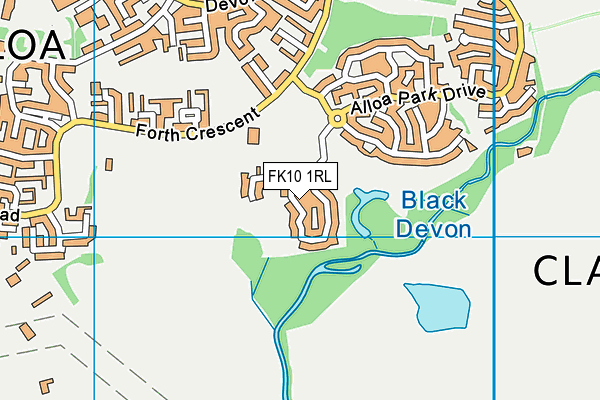 FK10 1RL map - OS VectorMap District (Ordnance Survey) FK10 1RL map - OS VectorMap District (Ordnance Survey)