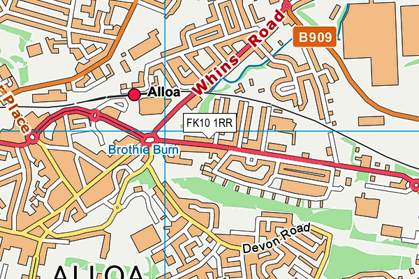 FK10 1RR map - OS VectorMap District (Ordnance Survey) FK10 1RR map - OS VectorMap District (Ordnance Survey)