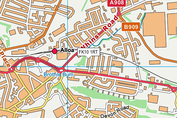 FK10 1RT map - OS VectorMap District (Ordnance Survey) FK10 1RT map - OS VectorMap District (Ordnance Survey)