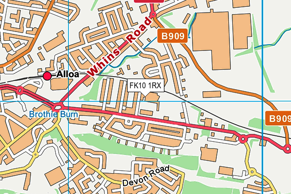 FK10 1RX map - OS VectorMap District (Ordnance Survey) FK10 1RX map - OS VectorMap District (Ordnance Survey)