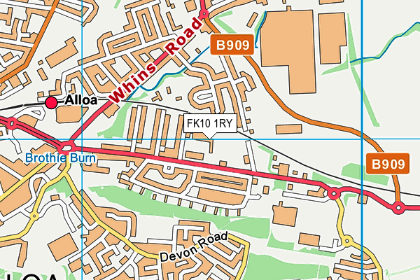 FK10 1RY map - OS VectorMap District (Ordnance Survey) FK10 1RY map - OS VectorMap District (Ordnance Survey)