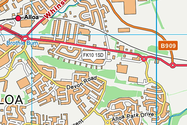 FK10 1SD map - OS VectorMap District (Ordnance Survey) FK10 1SD map - OS VectorMap District (Ordnance Survey)