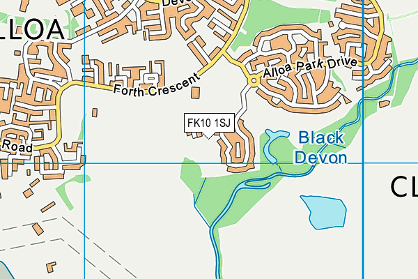 FK10 1SJ map - OS VectorMap District (Ordnance Survey) FK10 1SJ map - OS VectorMap District (Ordnance Survey)
