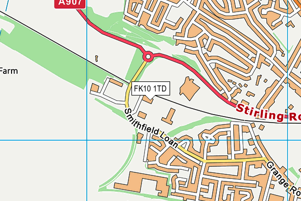 FK10 1TD map - OS VectorMap District (Ordnance Survey) FK10 1TD map - OS VectorMap District (Ordnance Survey)