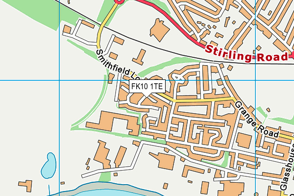 FK10 1TE map - OS VectorMap District (Ordnance Survey) FK10 1TE map - OS VectorMap District (Ordnance Survey)