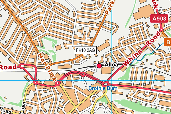 FK10 2AG map - OS VectorMap District (Ordnance Survey) FK10 2AG map - OS VectorMap District (Ordnance Survey)