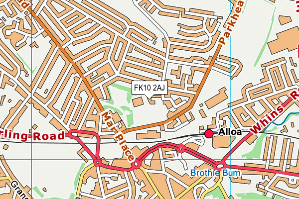 FK10 2AJ map - OS VectorMap District (Ordnance Survey) FK10 2AJ map - OS VectorMap District (Ordnance Survey)