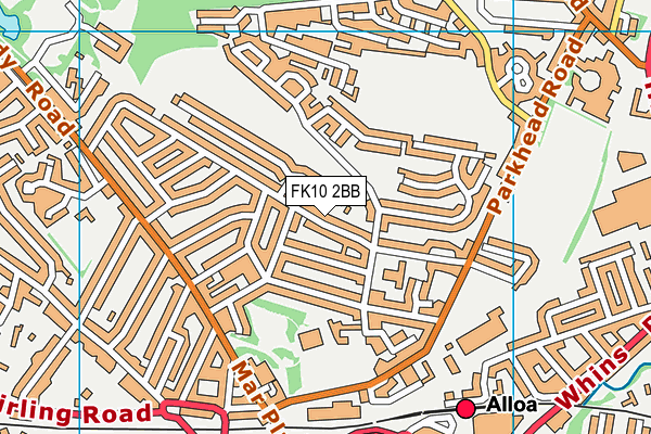 FK10 2BB map - OS VectorMap District (Ordnance Survey) FK10 2BB map - OS VectorMap District (Ordnance Survey)