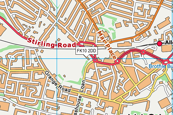 FK10 2DD map - OS VectorMap District (Ordnance Survey) FK10 2DD map - OS VectorMap District (Ordnance Survey)