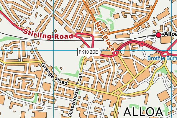 FK10 2DE map - OS VectorMap District (Ordnance Survey) FK10 2DE map - OS VectorMap District (Ordnance Survey)