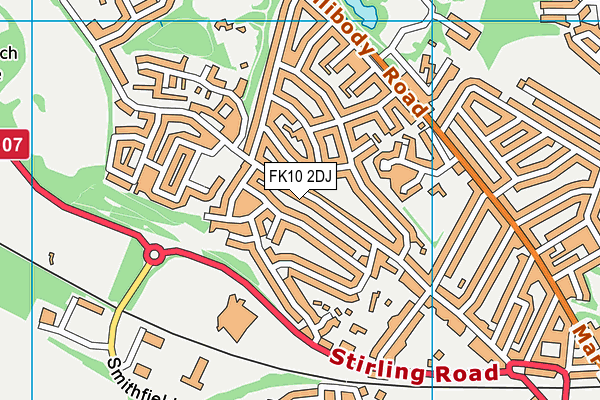FK10 2DJ map - OS VectorMap District (Ordnance Survey) FK10 2DJ map - OS VectorMap District (Ordnance Survey)