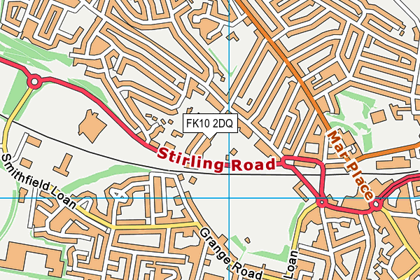 FK10 2DQ map - OS VectorMap District (Ordnance Survey)