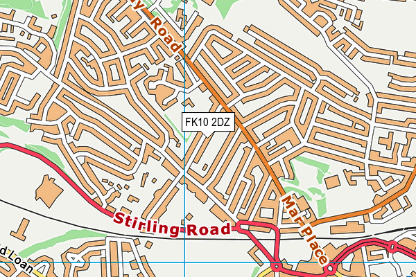 FK10 2DZ map - OS VectorMap District (Ordnance Survey) FK10 2DZ map - OS VectorMap District (Ordnance Survey)