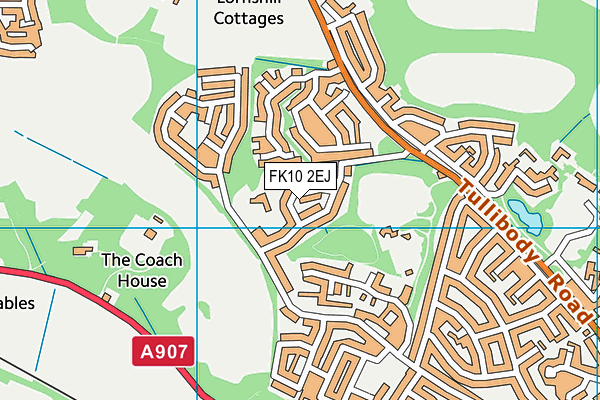 FK10 2EJ map - OS VectorMap District (Ordnance Survey) FK10 2EJ map - OS VectorMap District (Ordnance Survey)