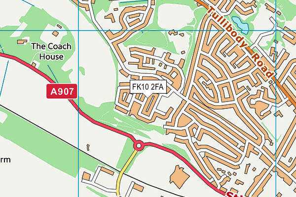 FK10 2FA map - OS VectorMap District (Ordnance Survey)