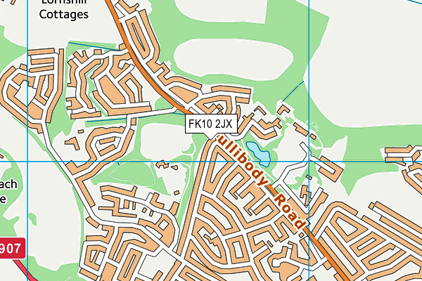 FK10 2JX map - OS VectorMap District (Ordnance Survey) FK10 2JX map - OS VectorMap District (Ordnance Survey)