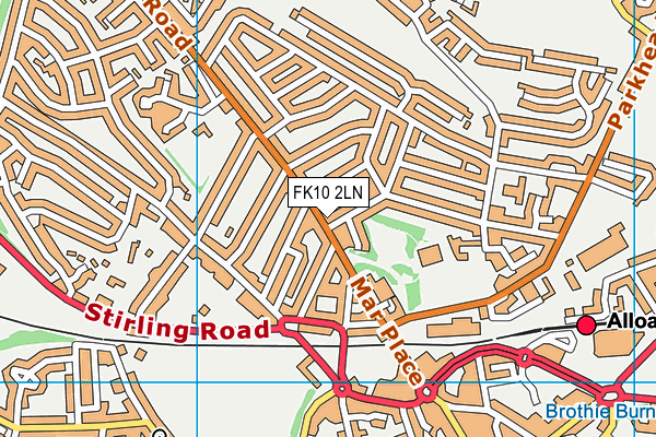 FK10 2LN map - OS VectorMap District (Ordnance Survey) FK10 2LN map - OS VectorMap District (Ordnance Survey)