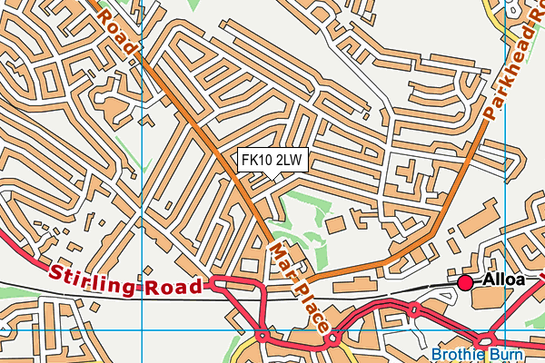 FK10 2LW map - OS VectorMap District (Ordnance Survey) FK10 2LW map - OS VectorMap District (Ordnance Survey)