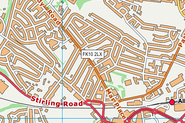 FK10 2LX map - OS VectorMap District (Ordnance Survey) FK10 2LX map - OS VectorMap District (Ordnance Survey)