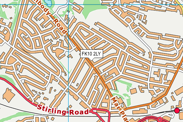 FK10 2LY map - OS VectorMap District (Ordnance Survey) FK10 2LY map - OS VectorMap District (Ordnance Survey)