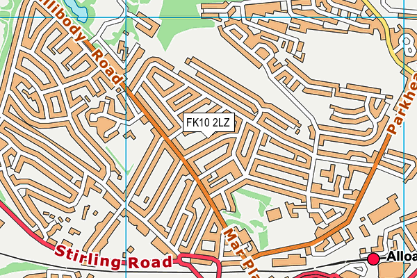 FK10 2LZ map - OS VectorMap District (Ordnance Survey) FK10 2LZ map - OS VectorMap District (Ordnance Survey)