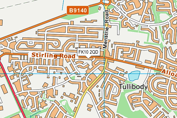 FK10 2QD map - OS VectorMap District (Ordnance Survey) FK10 2QD map - OS VectorMap District (Ordnance Survey)