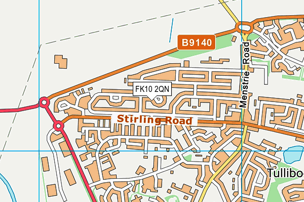 FK10 2QN map - OS VectorMap District (Ordnance Survey)