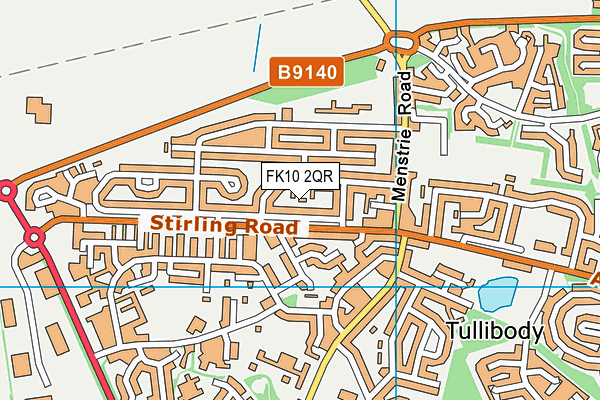 FK10 2QR map - OS VectorMap District (Ordnance Survey)