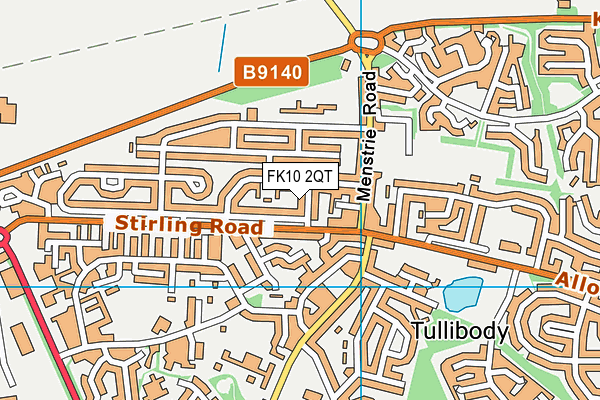 FK10 2QT map - OS VectorMap District (Ordnance Survey) FK10 2QT map - OS VectorMap District (Ordnance Survey)