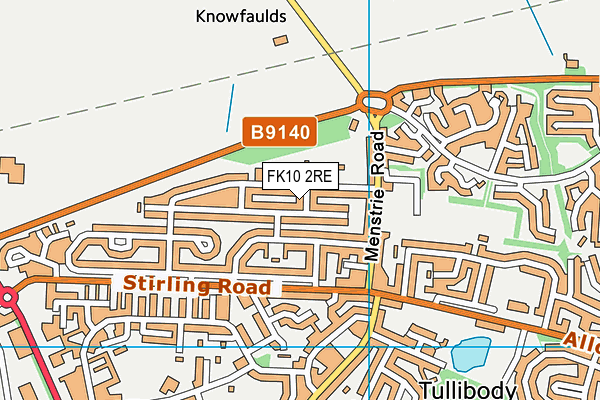 FK10 2RE map - OS VectorMap District (Ordnance Survey) FK10 2RE map - OS VectorMap District (Ordnance Survey)
