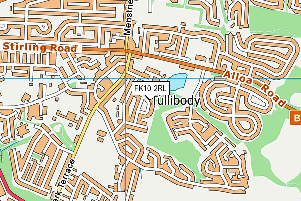 FK10 2RL map - OS VectorMap District (Ordnance Survey)