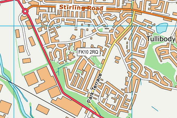 FK10 2RQ map - OS VectorMap District (Ordnance Survey)