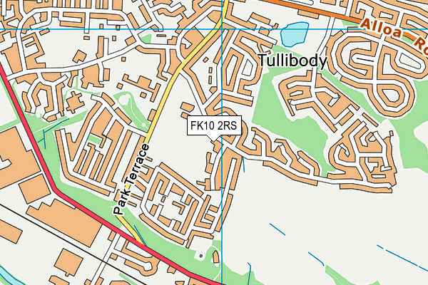 FK10 2RS map - OS VectorMap District (Ordnance Survey)