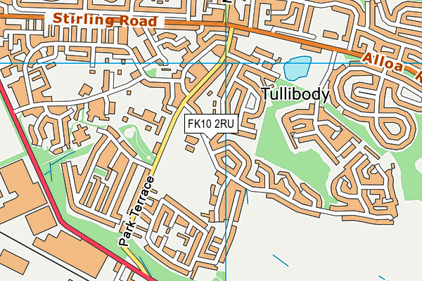 FK10 2RU map - OS VectorMap District (Ordnance Survey) FK10 2RU map - OS VectorMap District (Ordnance Survey)