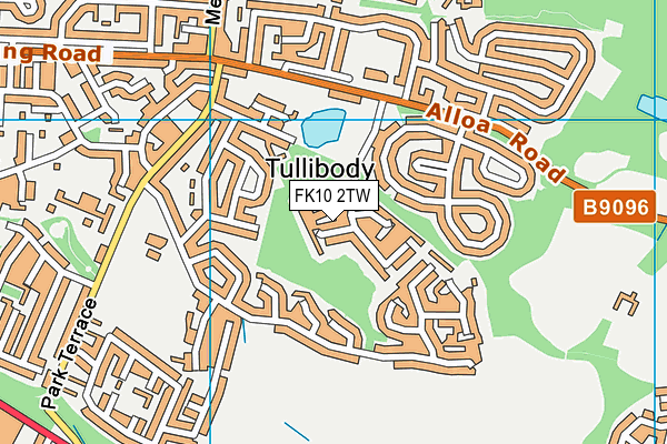 FK10 2TW map - OS VectorMap District (Ordnance Survey)