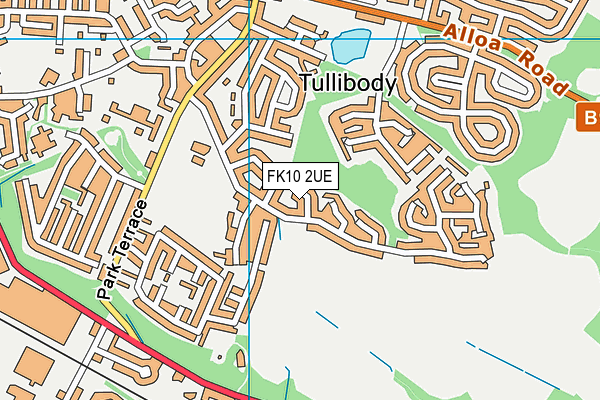 FK10 2UE map - OS VectorMap District (Ordnance Survey) FK10 2UE map - OS VectorMap District (Ordnance Survey)