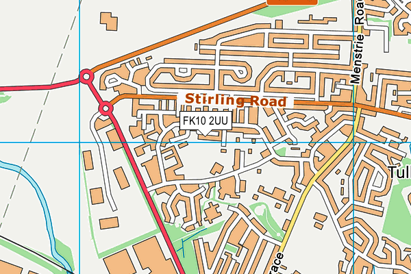 FK10 2UU map - OS VectorMap District (Ordnance Survey) FK10 2UU map - OS VectorMap District (Ordnance Survey)