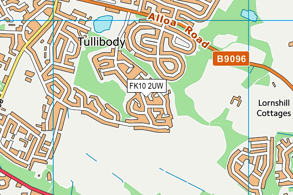 FK10 2UW map - OS VectorMap District (Ordnance Survey) FK10 2UW map - OS VectorMap District (Ordnance Survey)