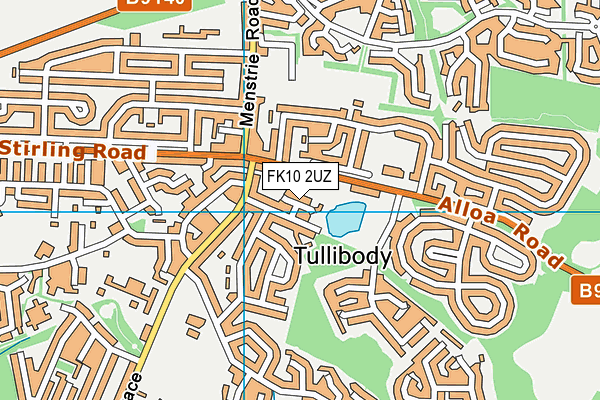 FK10 2UZ map - OS VectorMap District (Ordnance Survey)