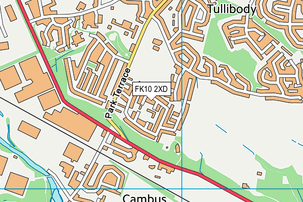 FK10 2XD map - OS VectorMap District (Ordnance Survey) FK10 2XD map - OS VectorMap District (Ordnance Survey)