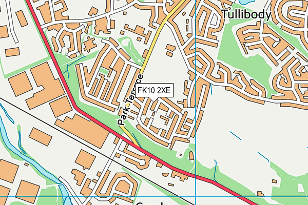 FK10 2XE map - OS VectorMap District (Ordnance Survey) FK10 2XE map - OS VectorMap District (Ordnance Survey)