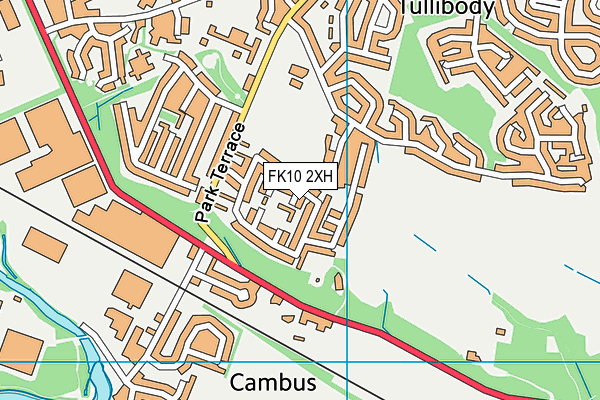 FK10 2XH map - OS VectorMap District (Ordnance Survey)