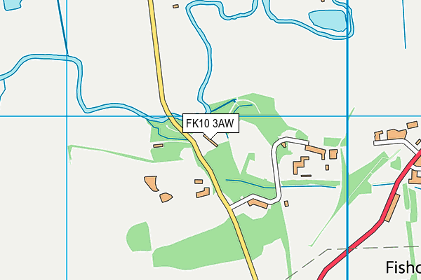 FK10 3AW map - OS VectorMap District (Ordnance Survey) FK10 3AW map - OS VectorMap District (Ordnance Survey)