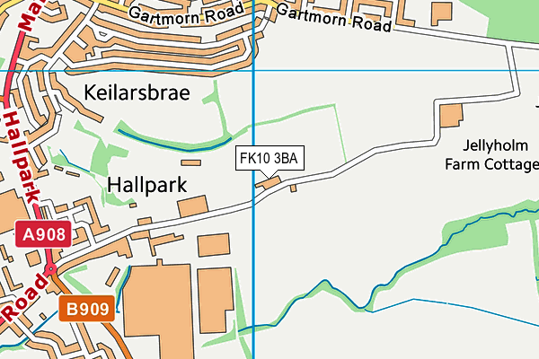 FK10 3BA map - OS VectorMap District (Ordnance Survey)