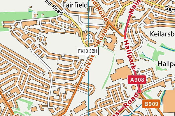 FK10 3BH map - OS VectorMap District (Ordnance Survey) FK10 3BH map - OS VectorMap District (Ordnance Survey)