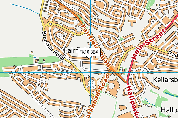 FK10 3BX map - OS VectorMap District (Ordnance Survey)